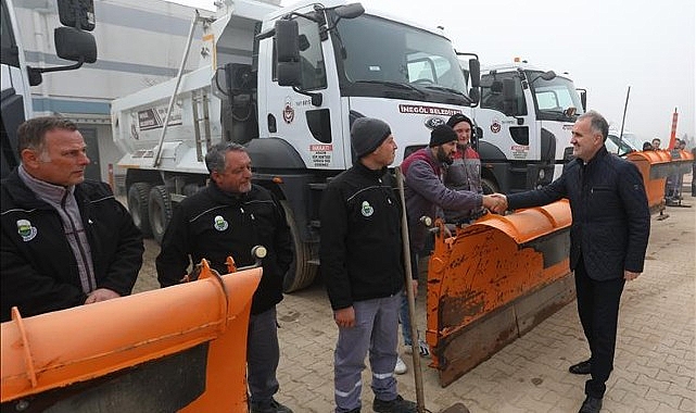 Kar Yağışı Kapıda İnegöl Belediyesi Hazırda