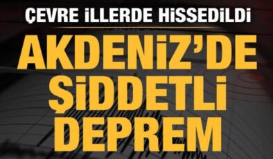 Muğla açıklarında 5,4 büyüklüğünde deprem