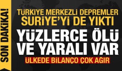 7,7’lik deprem Suriye’yi de yıktı: Yüzlerce ölü ve yaralı var