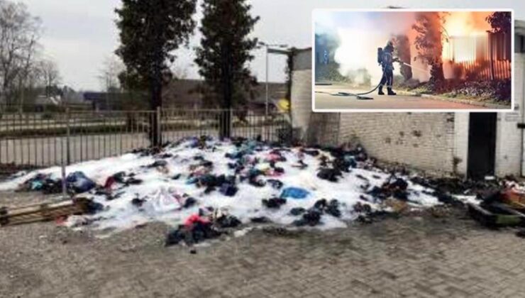 Almanya’da depremzedeler için toplanan yardım malzemeleri kundaklandı