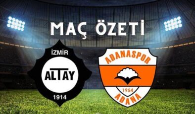 Altay – Adanaspor maç özeti! (VİDEO) Altay maçı özeti izle! Altay Adanaspor maçı kaç kaç bitti?