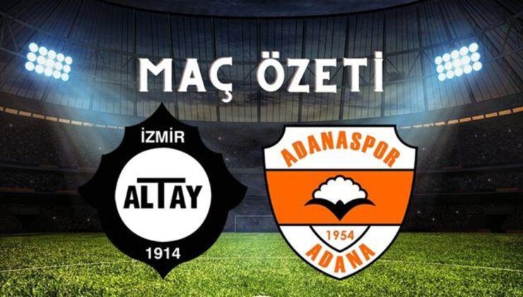 Altay – Adanaspor maç özeti! (VİDEO) Altay maçı özeti izle! Altay Adanaspor maçı kaç kaç bitti?