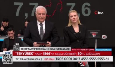 Cumhurbaşkanı Erdoğan: “Yurt içinden ve yurt dışından AFAD hesaplarına gelecek her kuruş, depremzedelerimiz için kullanılacaktır”