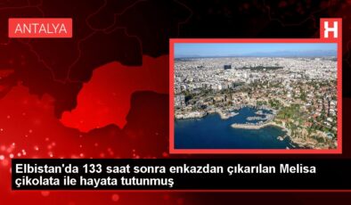 Elbistan’da 133 saat sonra enkazdan çıkarılan Melisa çikolata ile hayata tutunmuş