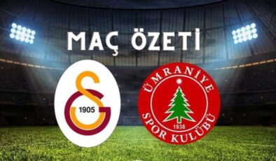 Galatasaray – Ümraniyespor maç özeti! (VİDEO) Galatasaray maçı özeti izle! Galatasaray Ümraniyespor maçı kaç kaç bitti?