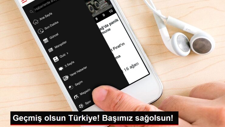 Geçmiş olsun Türkiye! Başımız sağolsun!