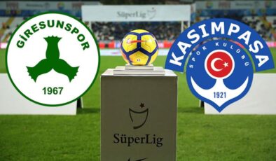 Giresunspor- Kasımpaşa maçı ne zaman, saat kaçta? Giresunspor -Kasımpaşa maçı hangi kanaldan yayınlanacak?