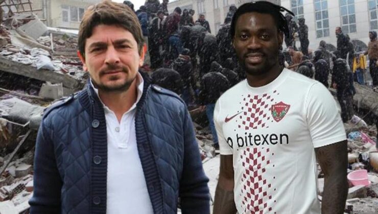 Hatayspor’da futbolcu Christian Atsu ve sportif direktör Taner Savut, depremde enkaz altında kaldı