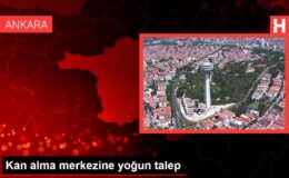 Kan alma merkezine yoğun talep