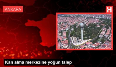 Kan alma merkezine yoğun talep