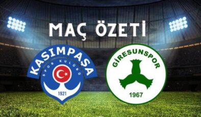 Kasımpaşa – Giresunspor maç özeti! (VİDEO) Giresunspor maçı özeti izle! Kasımpaşa Giresunspor maçı kaç kaç bitti?