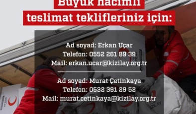 Kızılay Başkanı Kerem Kınık, ihtiyaç malzemelerini paylaştı, iş adamlarına seslendi!