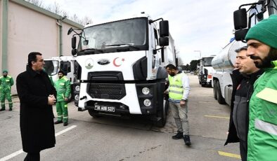 Osmangazi’nin deprem bölgesine yardım ve destekleri sürüyor