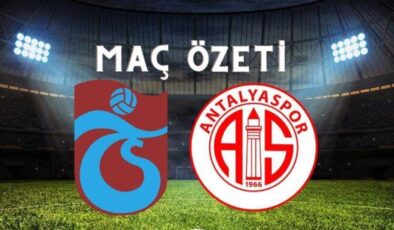 Trabzonspor – Antalyaspor maç özeti! (VİDEO) Trabzonspor maçı özeti izle! Trabzonspor Antalyaspor maçı kaç kaç bitti?