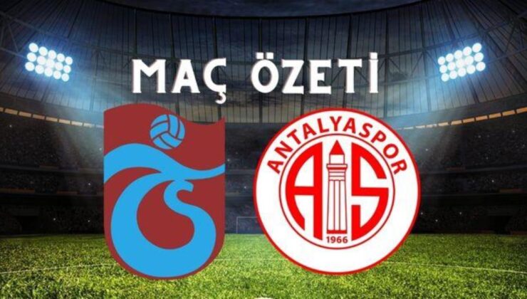 Trabzonspor – Antalyaspor maç özeti! (VİDEO) Trabzonspor maçı özeti izle! Trabzonspor Antalyaspor maçı kaç kaç bitti?