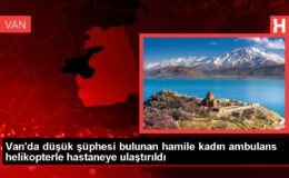 Van’da düşük şüphesi bulunan hamile kadın ambulans helikopterle hastaneye ulaştırıldı