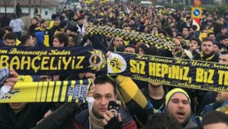 Yağmur soğuk dinlemediler! Binlerce Fenerbahçe taraftarı TFF’yi Riva’da protesto etti