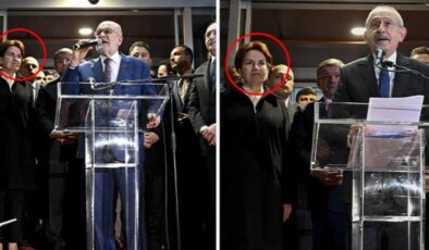 Adayın açıklandığı anlara damga vuran görüntü! Akşener’in yüz ifadesine dikkat