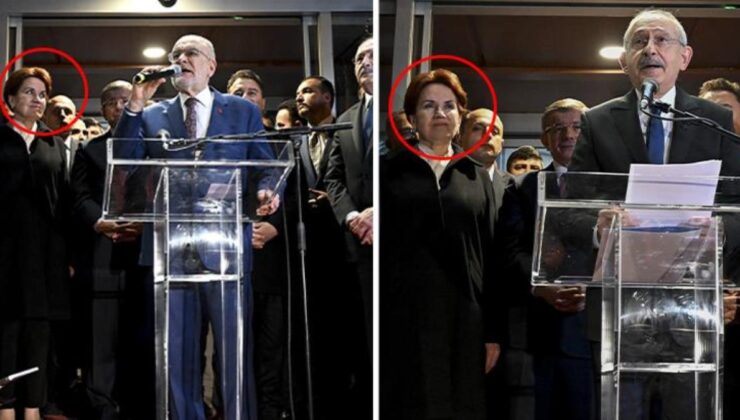 Adayın açıklandığı anlara damga vuran görüntü! Akşener’in yüz ifadesine dikkat