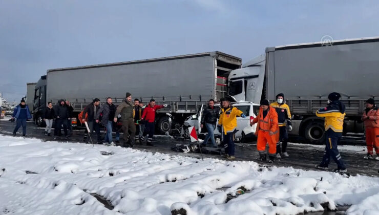 Anadolu Otoyolu’nun Bolu kesiminde zincirleme kaza