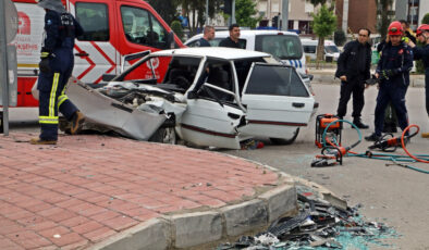 Antalya’da feci kaza! LPG yakıt tankı fırladı