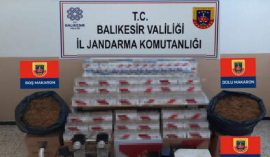 Balıkesir’de operasyon! Kaçak tütüne el konuldu