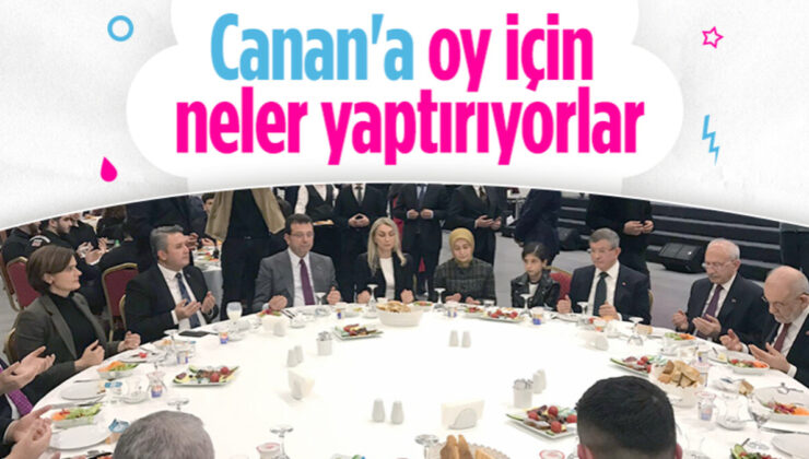 Canan Kaftancıoğlu iftar sofrasında duaya eşlik etti