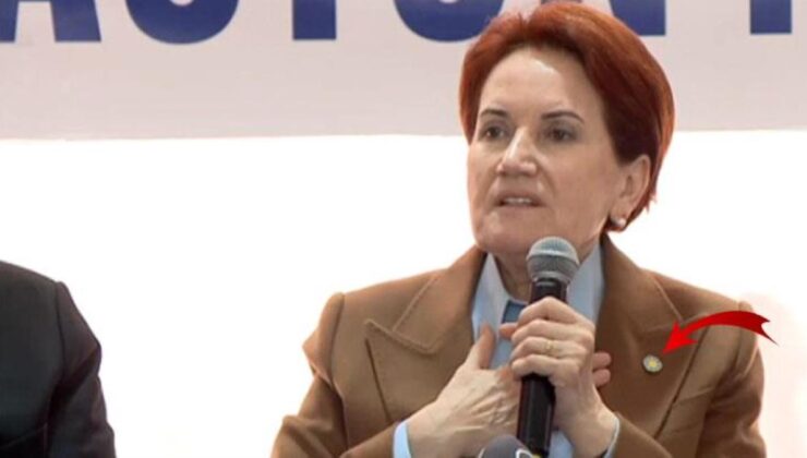 Deprem bölgesini ziyaretinde dikkatlerden kaçmadı! Akşener rozetini neden taktığını açıkladı