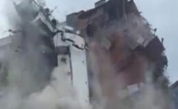 Diyarbakır’da Galeria Sitesi’nin son bloku yıkım sırasında çöktü