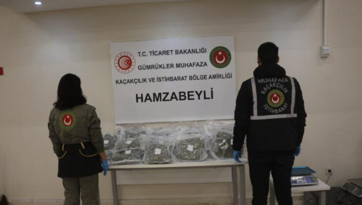 Edirne’de uyuşturucu operasyonu! 576 kilo 471 gram uyuşturucu yakalandı