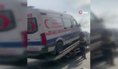 Esenyurt Belediyesi’nin içinde hasta olan ambulansına haciz işlemi