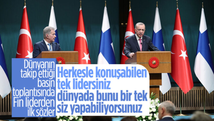 Finlandiya Cumhurbaşkanı Sauli Niinistö’den Cumhurbaşkanı Erdoğan’a övgü dolu sözler