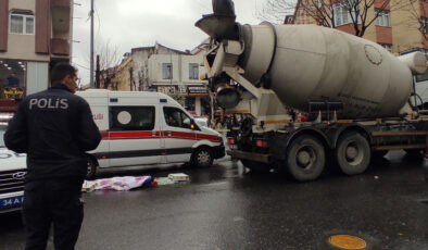 Gaziosmanpaşa’da beton mikseri kadını ezdi