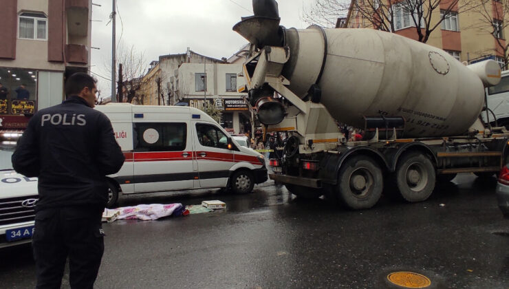 Gaziosmanpaşa’da beton mikseri kadını ezdi