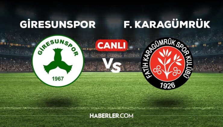 Giresunspor Karagümrük maçı CANLI izle! Giresunspor Karagümrü maçı canlı yayın izle! Giresunspor Karagümrük nereden, nasıl izlenir?