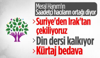 HDP seçim vaatlerini açıkladı: Askeri operasyonlara son vereceğiz