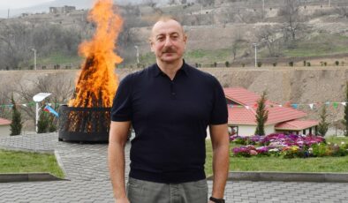 İlham Aliyev, 2. Karabağ Savaşı’nda işgalden kurtarılan Talış’da Nevruz ateşini yaktı