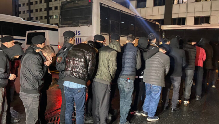 İstanbul’da Kökünü Kurutma Operasyonu’nda gözaltındaki 161 şüpheli adliyeye sevk edildi