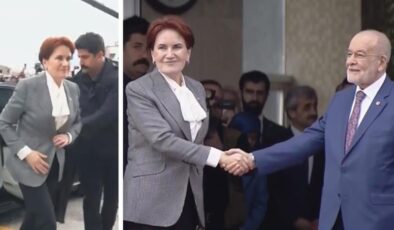 Meral Akşener’in 6’lı Masa’nın toplantısına geldiği an!