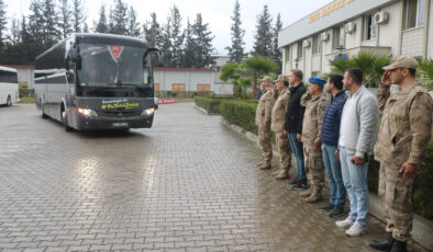 Osmaniye’de deprem bölgesinde görevini tamamlayan komandolar uğurlandı