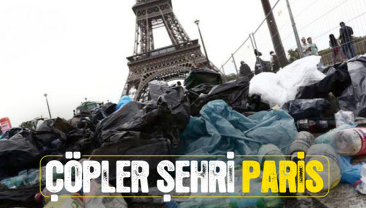 Paris’te emeklilik reformuna karşılık yapılan grev kenti çöp yığınına çevirdi