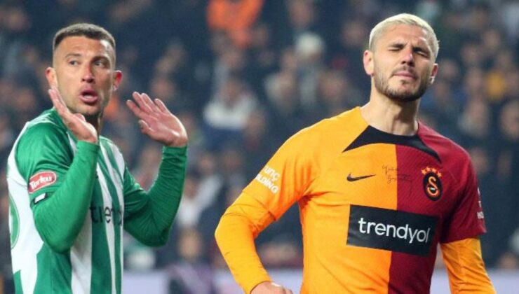 Liderin 14 maçlık galibiyet serisi son buldu! Konyaspor, Galatasaray’ı 2-1’lik skorla mağlup etti.