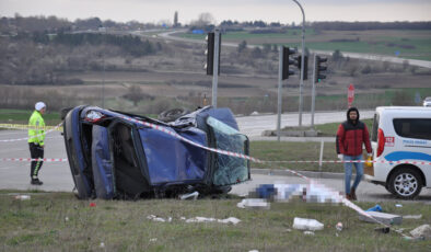 Tekirdağ’daki korkunç kazada 1 kişi öldü