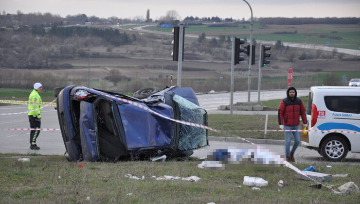 Tekirdağ’daki korkunç kazada 1 kişi öldü