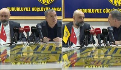 Tolunay Kafkas da şaşırdı! Ankaragücü Başkanı Faruk Koca’nın gergin anları imza törenine damga vurdu