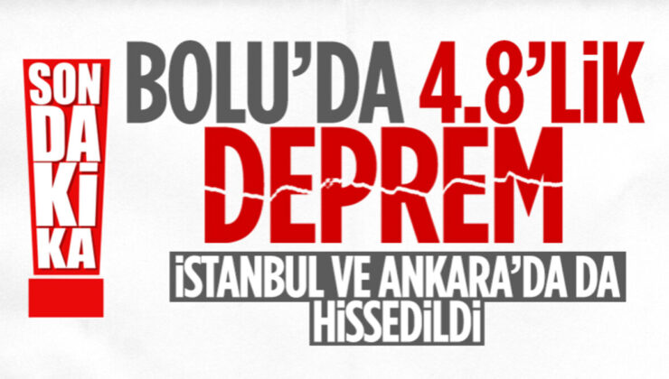 Türkiye sallanıyor! Bolu’da 4.8 büyüklüğündeki deprem İstanbul’da da hissedildi