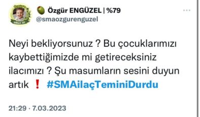 Twitterda ‘SMA İlaç Temini Durdu’ İsyanı!