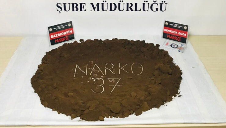 Yurt dışından Kastamonu’ya morfin getirdi