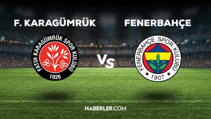 Fatih Karagümrük Fenerbahçe maçı ne zaman, saat kaçta, hangi kanalda? Fatih Karagümrük Fenerbahçe maçı saat kaçta başlayacak, nerede yayınlanacak?