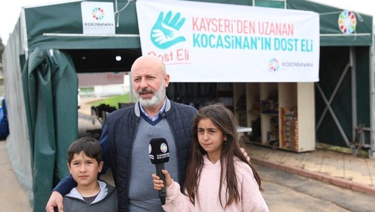 Kayseri Kocasinan’dan depremzedeler için Sosyal Market